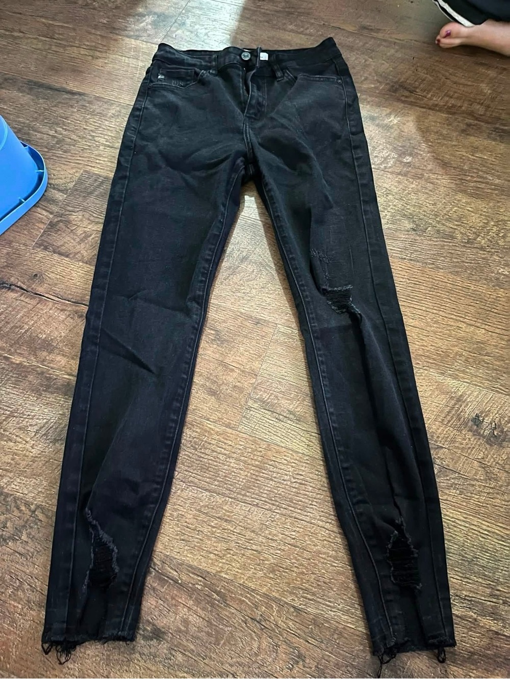 KanCan Black Distressed Skinny Jeans